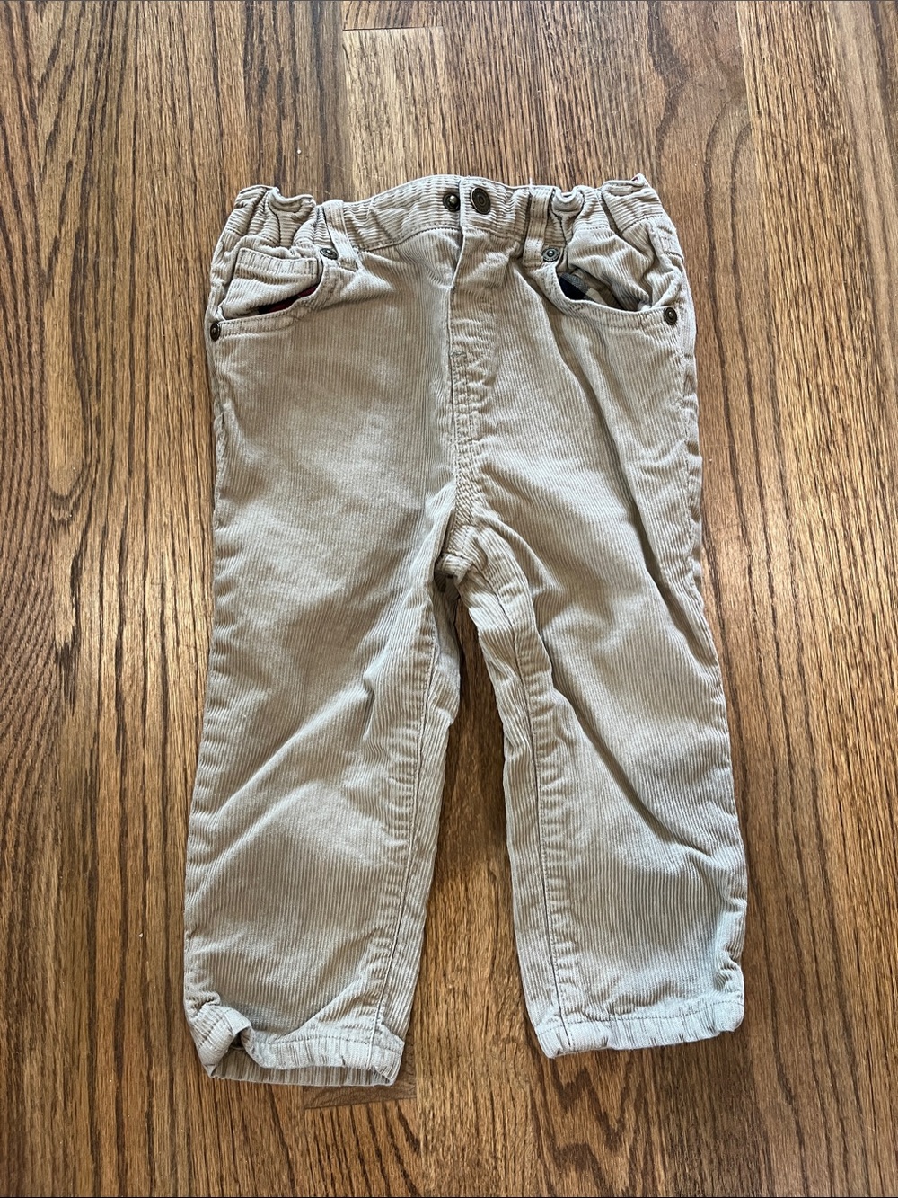 Kids Beige Burberry Corduroy Pants - Comfortable Everyday Bottoms